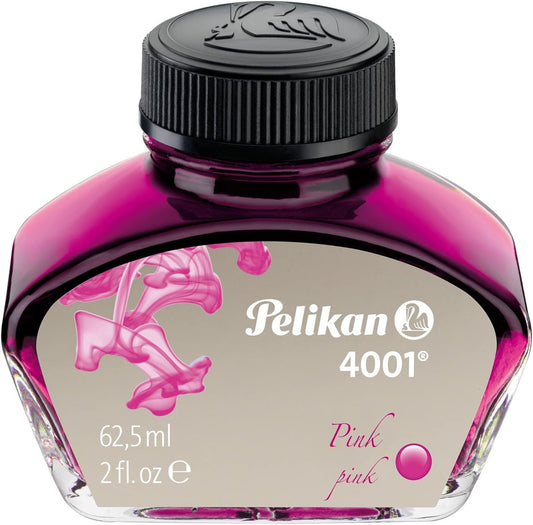 Pelikan 4001 Bottled Ink for Fountain Pens, Pink, 62,5ml, 301350