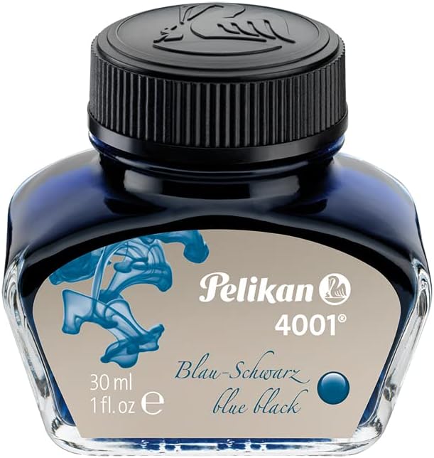 Pelikan 4001 Bottled Ink for Fountain Pens, Blue Black, 30ml, 301028