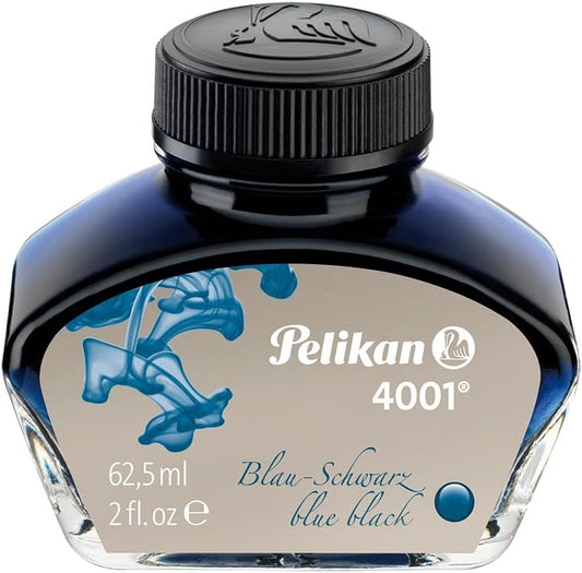 Pelikan 4001 Bottled Ink for Fountain Pens, Blue Black, 62,5ml, 329151