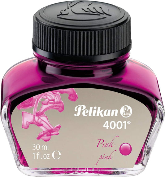 Pelikan 4001 Bottled Ink for Fountain Pens, Pink, 30ml, 301343