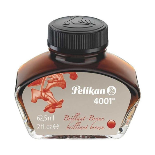 Pelikan 4001 Bottled Ink for Fountain Pens, Brilliant Brown, 30ml, 311902